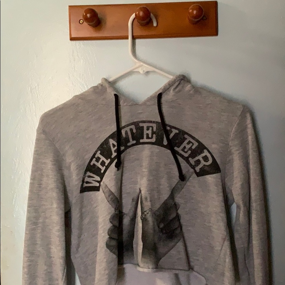 Gray Crop Top